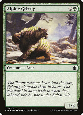 Alpine Grizzly [Khans of Tarkir] | Exor Games New Glasgow