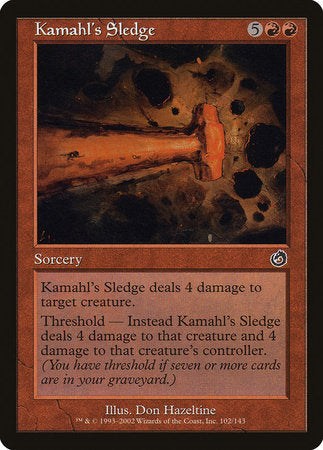 Kamahl's Sledge [Torment] | Exor Games New Glasgow