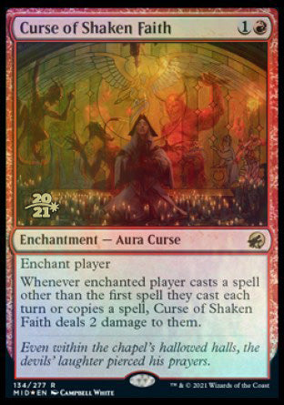 Curse of Shaken Faith [Innistrad: Midnight Hunt Prerelease Promos] | Exor Games New Glasgow