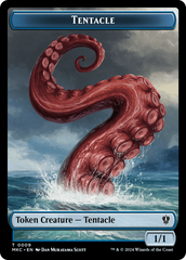 Tentacle // Koma's Coil Double-Sided Token [Murders at Karlov Manor Commander Tokens] | Exor Games New Glasgow