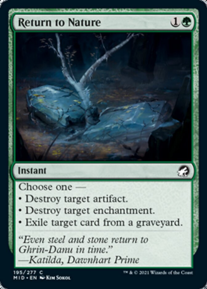 Return to Nature [Innistrad: Midnight Hunt] | Exor Games New Glasgow