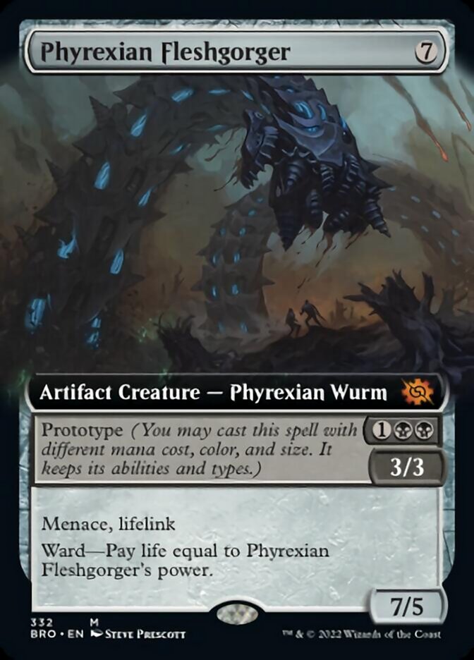 Phyrexian Fleshgorger (Extended Art) [The Brothers' War] | Exor Games New Glasgow