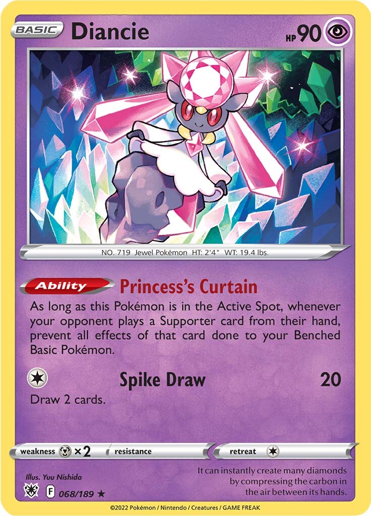 Diancie (068/189) [Sword & Shield: Astral Radiance] | Exor Games New Glasgow