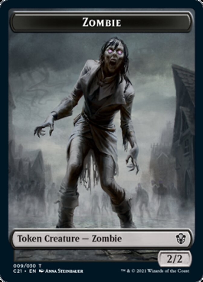 Zombie // Spirit Token [Commander 2021 Tokens] | Exor Games New Glasgow