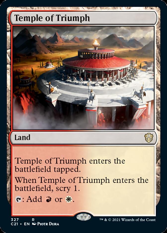 Temple of Triumph [Commander 2021] | Exor Games New Glasgow