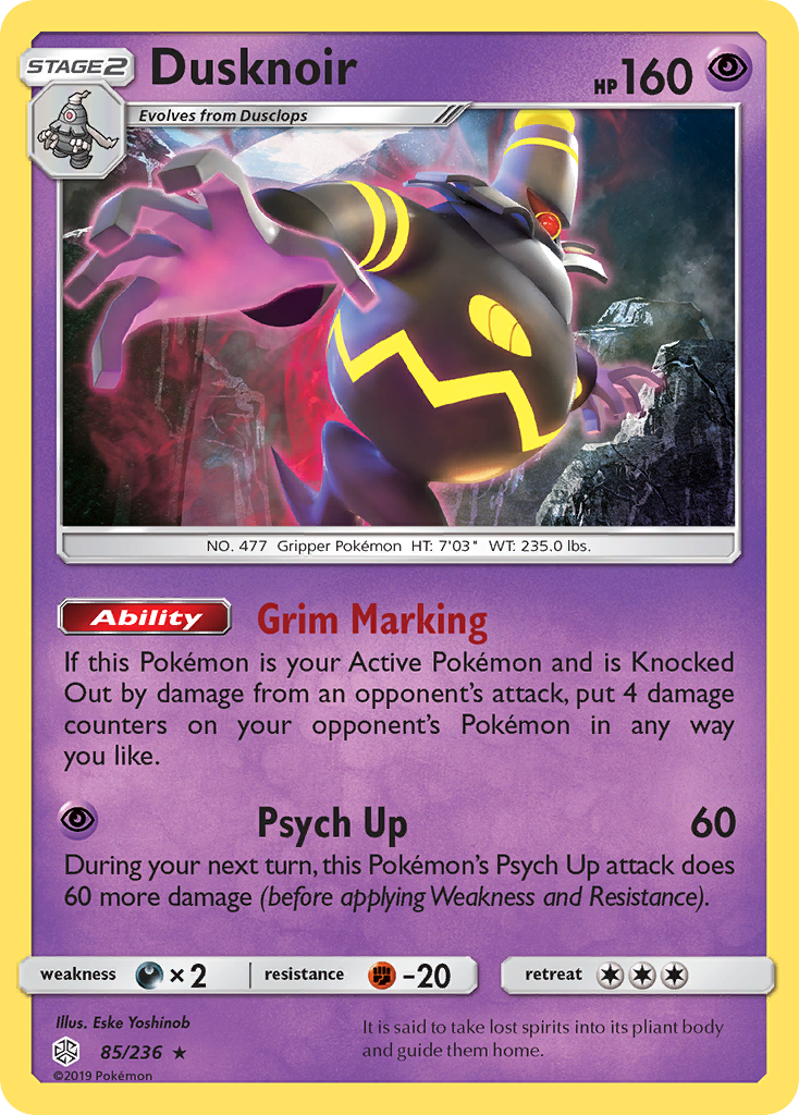 Dusknoir (85/236) [Sun & Moon: Cosmic Eclipse] | Exor Games New Glasgow