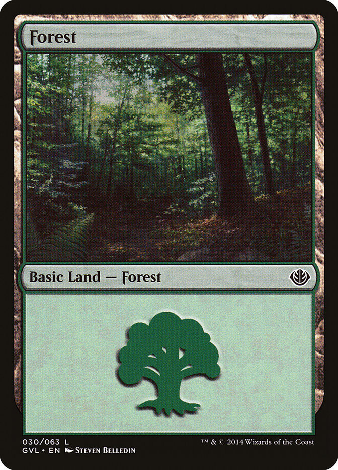 Forest (30) (Garruk vs. Liliana) [Duel Decks Anthology] | Exor Games New Glasgow