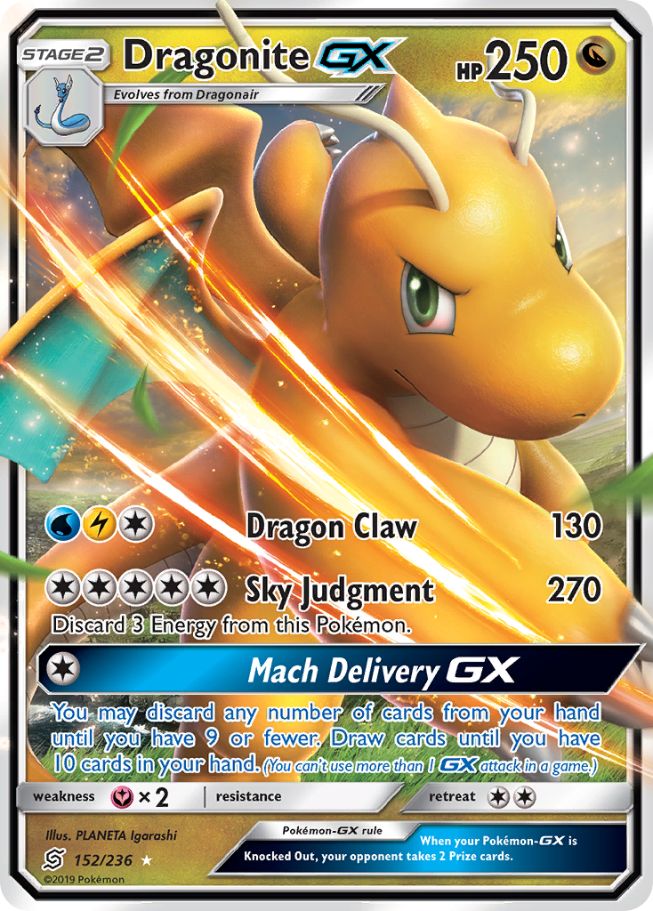 Dragonite GX (152/236) [Sun & Moon: Unified Minds] | Exor Games New Glasgow