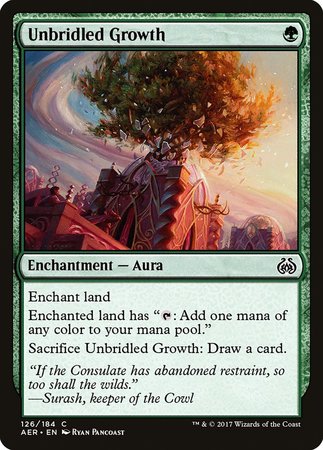 Unbridled Growth [Aether Revolt] | Exor Games New Glasgow