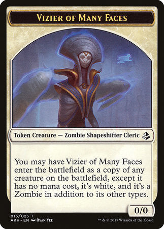 Vizier of Many Faces Token [Amonkhet Tokens] | Exor Games New Glasgow