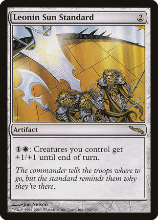 Leonin Sun Standard [Mirrodin] | Exor Games New Glasgow