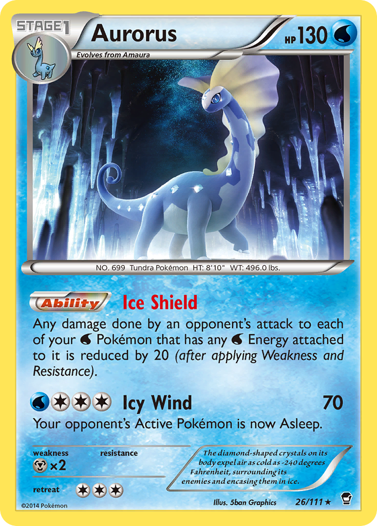 Aurorus (26/111) [XY: Furious Fists] | Exor Games New Glasgow