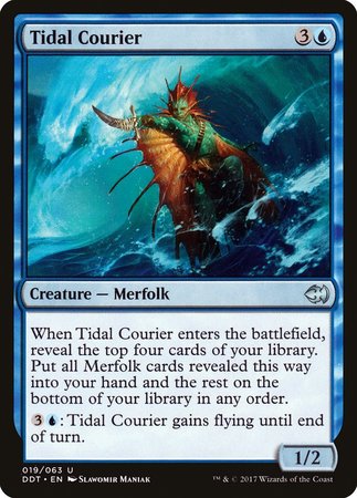 Tidal Courier [Duel Decks: Merfolk vs. Goblins] | Exor Games New Glasgow