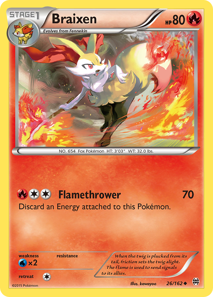 Braixen (26/162) [XY: BREAKthrough] | Exor Games New Glasgow