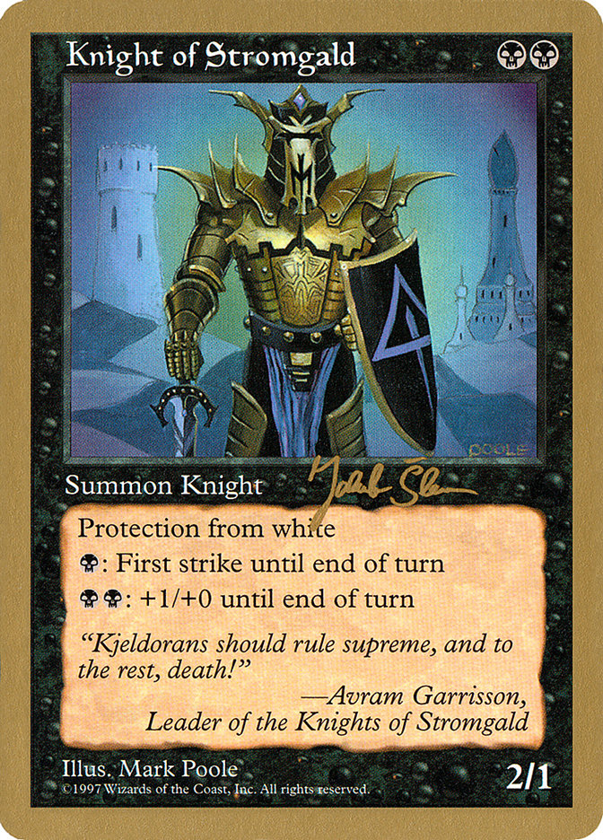 Knight of Stromgald (Jakub Slemr) [World Championship Decks 1997] | Exor Games New Glasgow