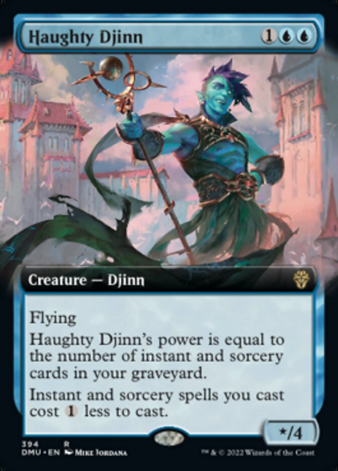 Haughty Djinn (Extended Art) [Dominaria United] | Exor Games New Glasgow