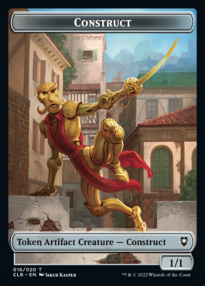 Treasure // Construct Double-sided Token [Commander Legends: Battle for Baldur's Gate Tokens] | Exor Games New Glasgow