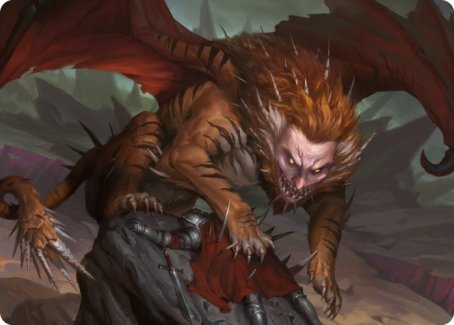 Manticore Art Card [Dungeons & Dragons: Adventures in the Forgotten Realms Art Series] | Exor Games New Glasgow