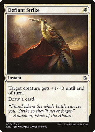 Defiant Strike [Khans of Tarkir] | Exor Games New Glasgow