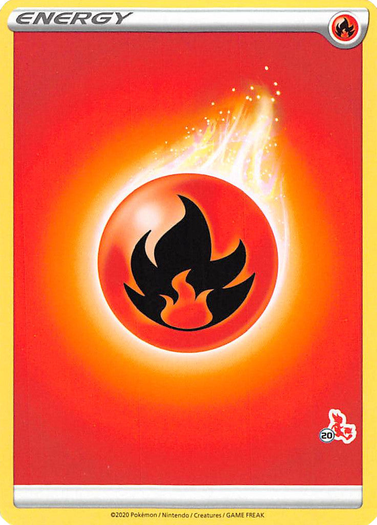 Fire Energy (Cinderace Stamp #20) [Battle Academy 2022] | Exor Games New Glasgow