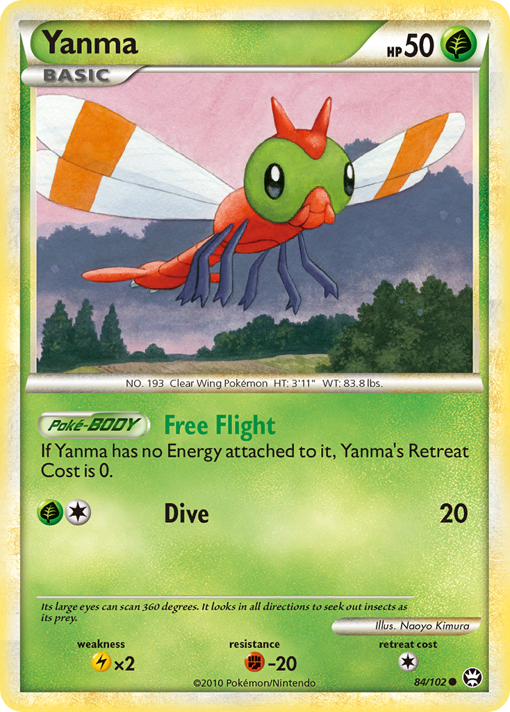 Yanma (84/102) [HeartGold & SoulSilver: Triumphant] | Exor Games New Glasgow