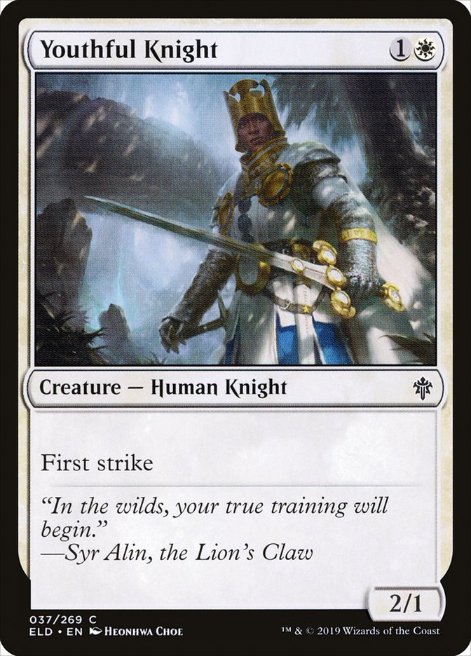 Youthful Knight [Throne of Eldraine] | Exor Games New Glasgow