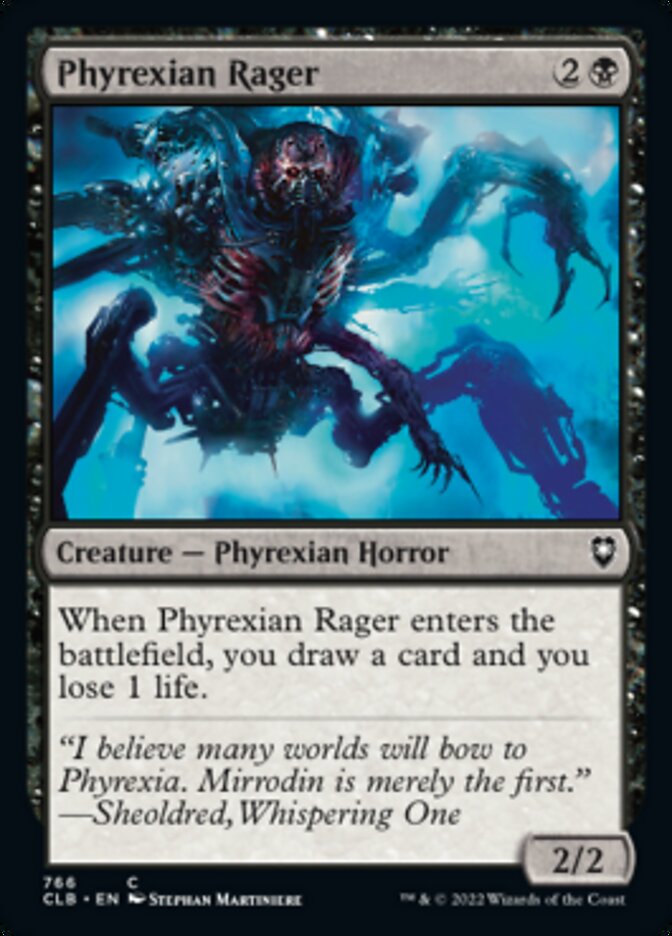 Phyrexian Rager [Commander Legends: Battle for Baldur's Gate] | Exor Games New Glasgow