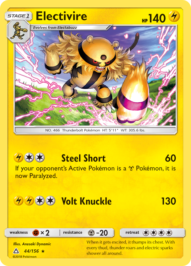 Electivire (44/156) [Sun & Moon: Ultra Prism] | Exor Games New Glasgow