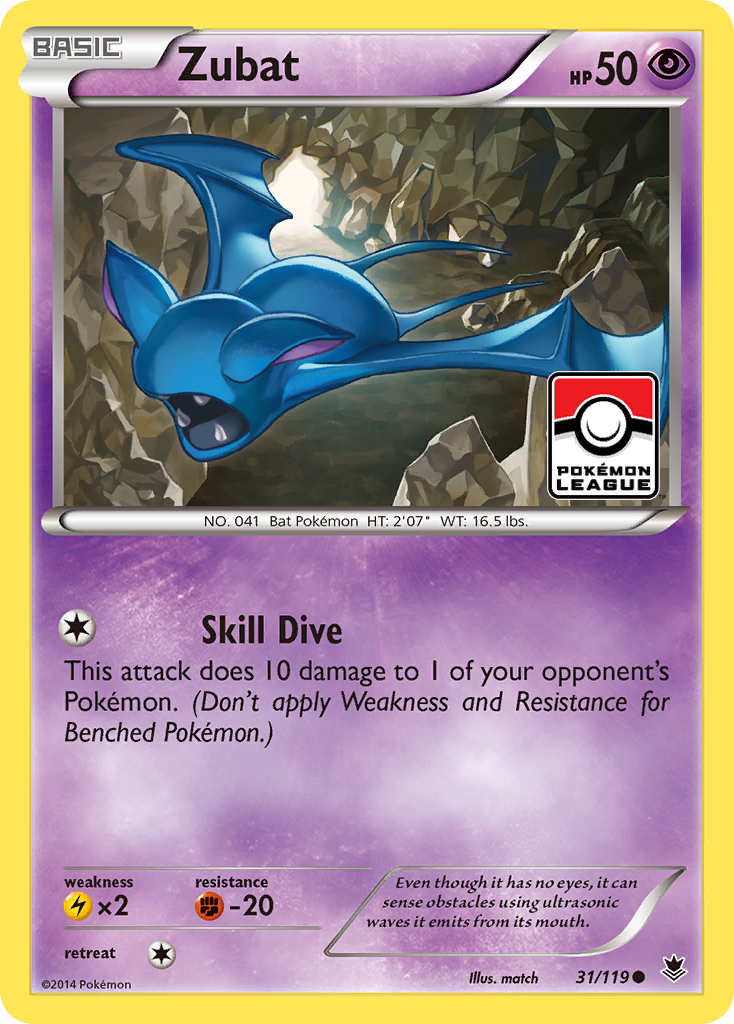 Zubat (31/119) [XY: Phantom Forces] | Exor Games New Glasgow