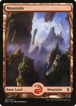 Mountain (266) - Full Art [Battle for Zendikar] | Exor Games New Glasgow