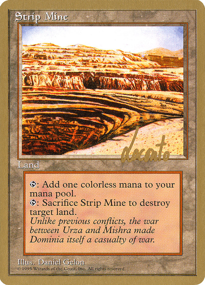 Strip Mine (Michael Loconto) [Pro Tour Collector Set] | Exor Games New Glasgow