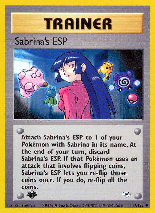 Sabrina's ESP (117/132) [Gym Heroes 1st Edition] | Exor Games New Glasgow