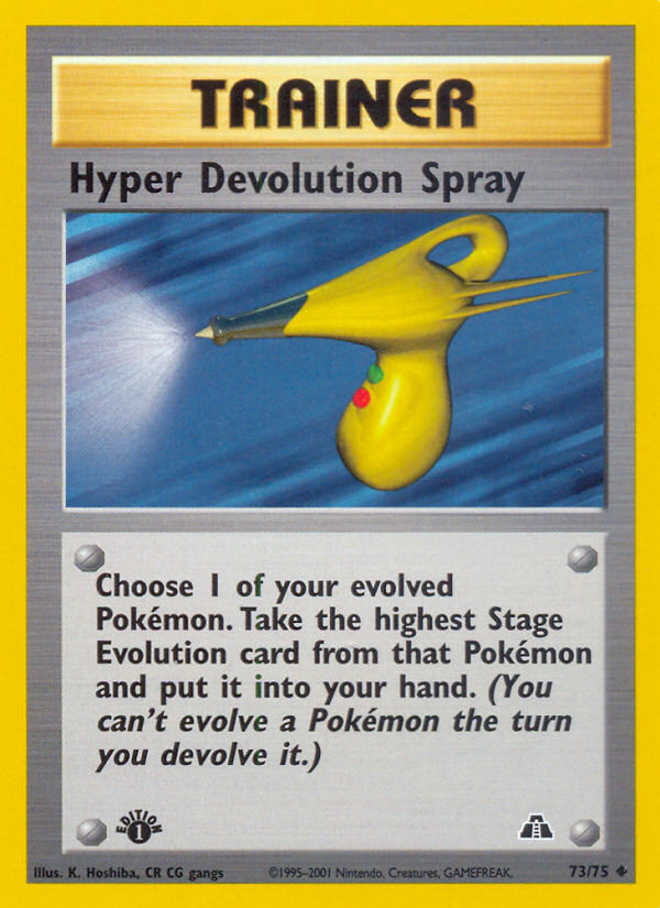 Hyper Devolution Spray (73/75) [Neo Discovery 1st Edition] | Exor Games New Glasgow