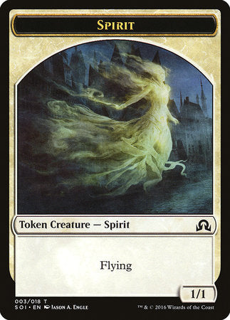 Spirit Token [Shadows over Innistrad Tokens] | Exor Games New Glasgow