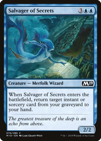 Salvager of Secrets [Core Set 2019] | Exor Games New Glasgow