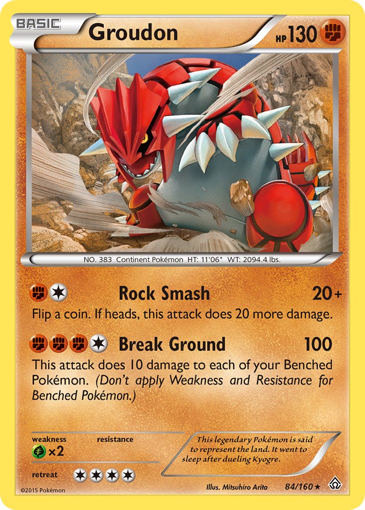 Groudon (84/160) (Theme Deck Exclusive) [XY: Primal Clash] | Exor Games New Glasgow