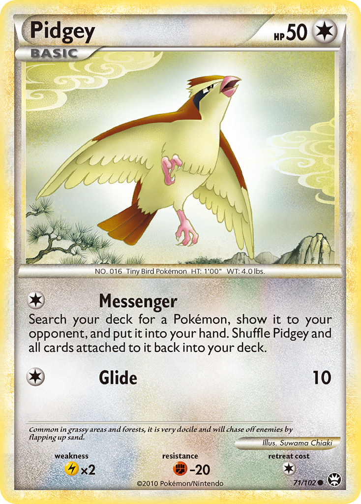 Pidgey (71/102) [HeartGold & SoulSilver: Triumphant] | Exor Games New Glasgow