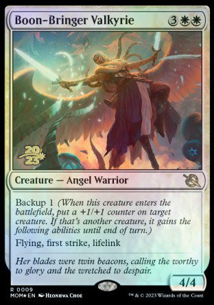 Boon-Bringer Valkyrie [March of the Machine Prerelease Promos] | Exor Games New Glasgow