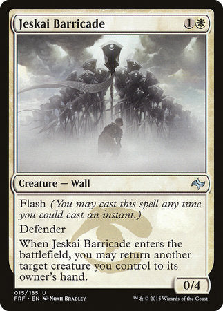 Jeskai Barricade [Fate Reforged] | Exor Games New Glasgow