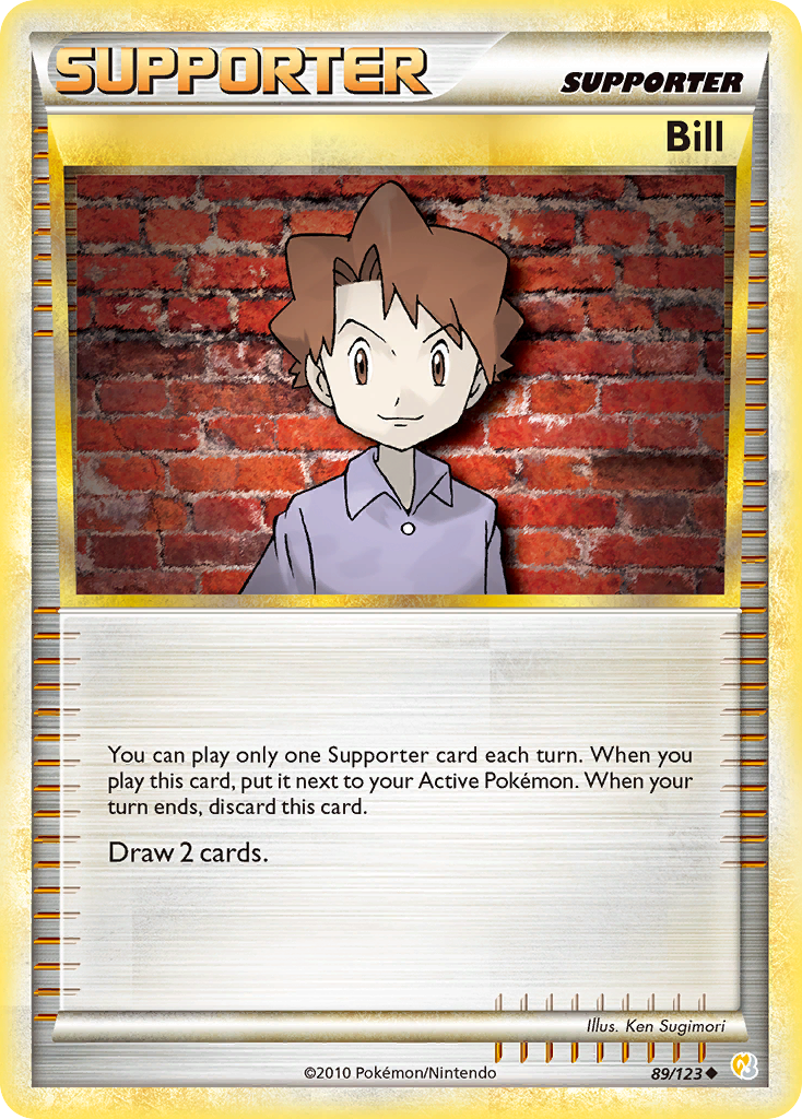 Bill (89/123) [HeartGold & SoulSilver: Base Set] | Exor Games New Glasgow