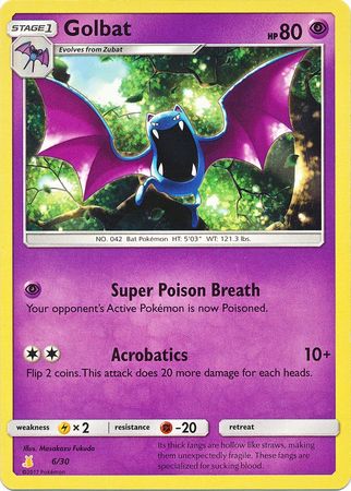 Golbat (6/30) [Sun & Moon: Trainer Kit - Alolan Raichu] | Exor Games New Glasgow