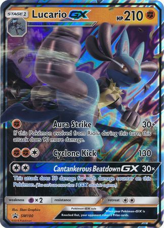 Lucario GX (SM100) (Jumbo Card) [Sun & Moon: Black Star Promos] | Exor Games New Glasgow