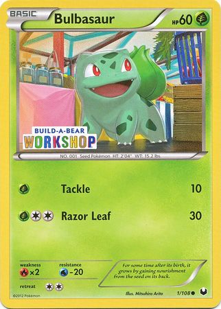 Bulbasaur (1/108) (Build A Bear Workshop Exclusive) [Black & White: Dark Explorers] | Exor Games New Glasgow