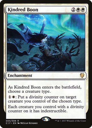 Kindred Boon [Commander 2017] | Exor Games New Glasgow