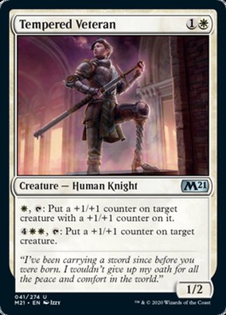 Tempered Veteran [Core Set 2021] | Exor Games New Glasgow