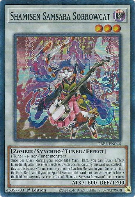 Shamisen Samsara Sorrowcat [DABL-EN044] Super Rare | Exor Games New Glasgow