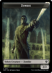 City's Blessing // Zombie Double-Sided Token [Murders at Karlov Manor Commander Tokens] | Exor Games New Glasgow