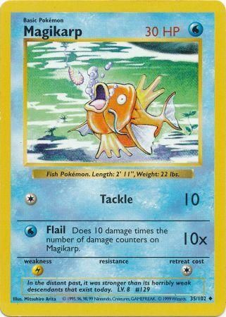 Magikarp (35/102) [Base Set Shadowless Unlimited] | Exor Games New Glasgow