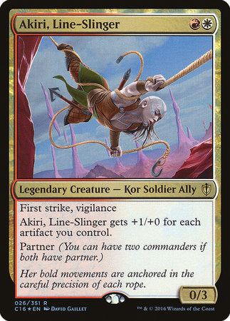 Akiri, Line-Slinger [Commander 2016] | Exor Games New Glasgow