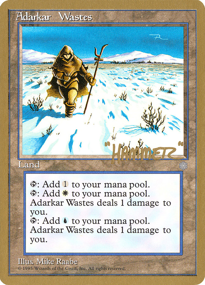 Adarkar Wastes (Shawn "Hammer" Regnier) [Pro Tour Collector Set] | Exor Games New Glasgow